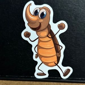 RHINO BEATLE STICKER